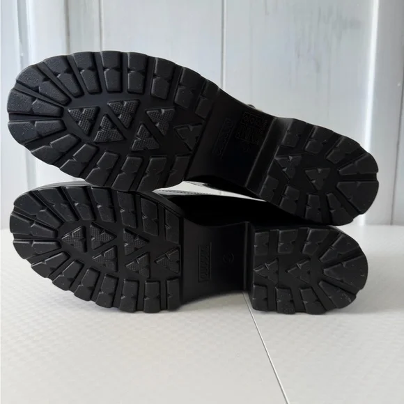 Women’s Black Patent Mary Jane Shoes with Buckle - Picture 3 of 5